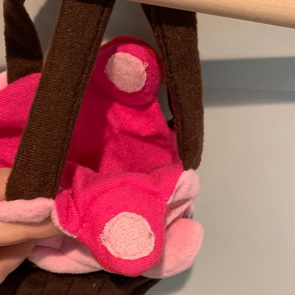 Plush Pink & Brown Cupcake Kids Tote purse